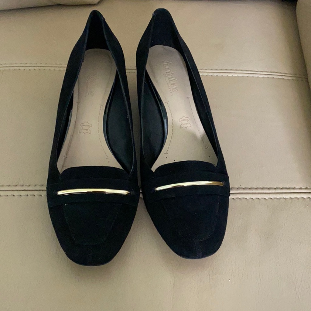 Brand New Black Suede  Leather Comfort Shoes